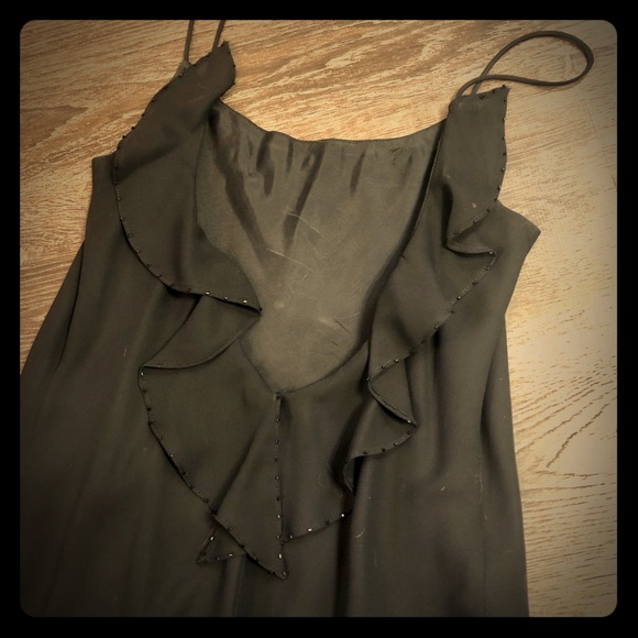 Dresses & Skirts - Open Back Bias Cut Black Gown